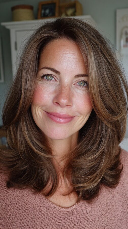 25 Flattering Medium Haircuts for Women Over 50 with Oval Faces in 2026