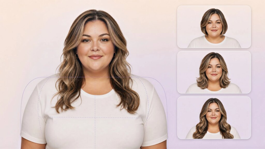 Plus Size Hair Try On: Face Shape vs Body Proportion
